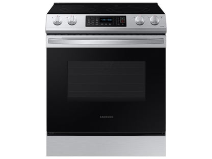 Samsung NE63BG8315SS 6.3 cu. ft. Smart Slide-in Electric Range with Air Fry & Convection in Stainless Steel