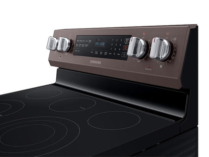 Samsung NE59R6631ST 5.9 cu. ft. Freestanding Electric Range with True Convection in Tuscan Stainless Steel