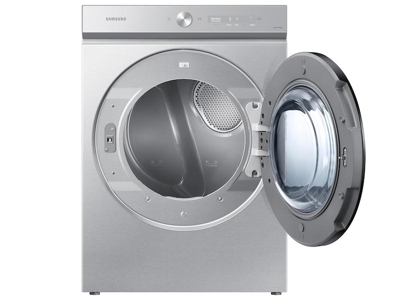 Samsung Bespoke 7.6 cu. ft. Ultra Capacity Electric Dryer with Super Speed Dry and AI Smart Dial in Silver Steel