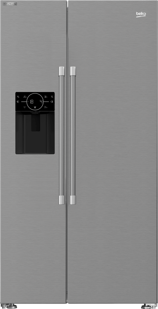 Beko BFSB3622XSS 36" Side by Side Refrigerator with Harvestfresh