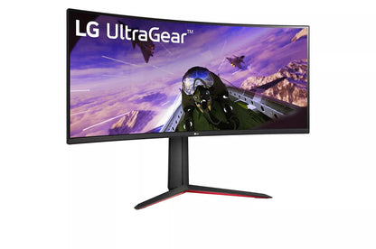 Lg 34GP63AB 34 Inch Curved UltraGear™ QHD 1440P HDR 10 160Hz Monitor with Tilt/Height Adjustable Stand