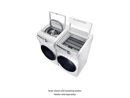 Samsung DVE55M9600W 7.5 cu. ft. Smart Electric Dryer with FlexDry™ in White