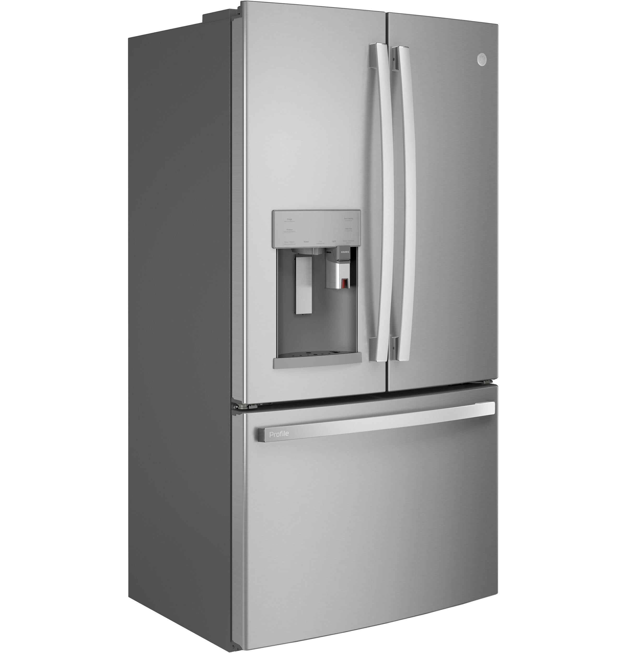 GE Profile™ Series ENERGY STAR® 22.1 Cu. Ft. Smart Counter-Depth Fingerprint Resistant French-Door Refrigerator with Keurig® K-Cup® Brewing System