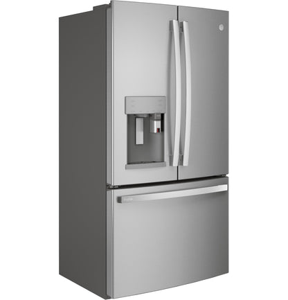 GE Profile™ Series ENERGY STAR® 22.1 Cu. Ft. Smart Counter-Depth Fingerprint Resistant French-Door Refrigerator with Keurig® K-Cup® Brewing System