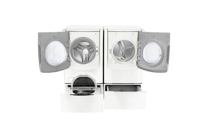 Lg WM5000HWAWD100CWDLEX5000WWDP4W 5.5 Total Capacity LG TWINWash™ Bundle with LG SideKick™ and Electric Dryer