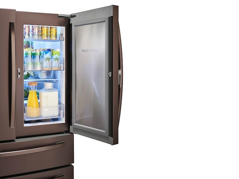 Samsung RF28R7351DT 28 cu. ft. Food Showcase 4-Door French Door Refrigerator in Tuscan Stainless Steel