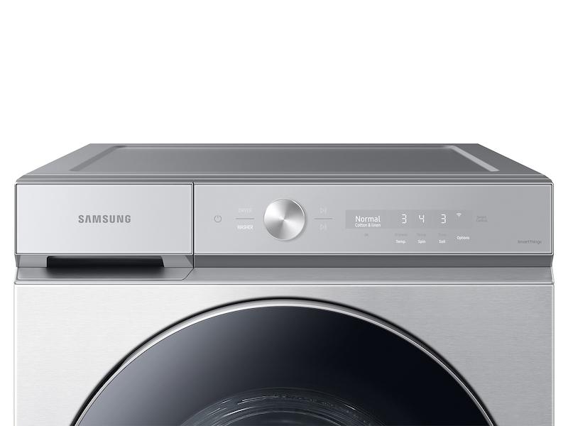 Samsung WF53BB8900ATUS Bespoke 5.3 cu. ft. Ultra Capacity Front Load Washer with AI OptiWash™ and Auto Dispense in Silver Steel