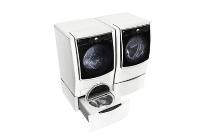 Lg WM5000HWAWD100CWDLEX5000WWDP4W 5.5 Total Capacity LG TWINWash™ Bundle with LG SideKick™ and Electric Dryer