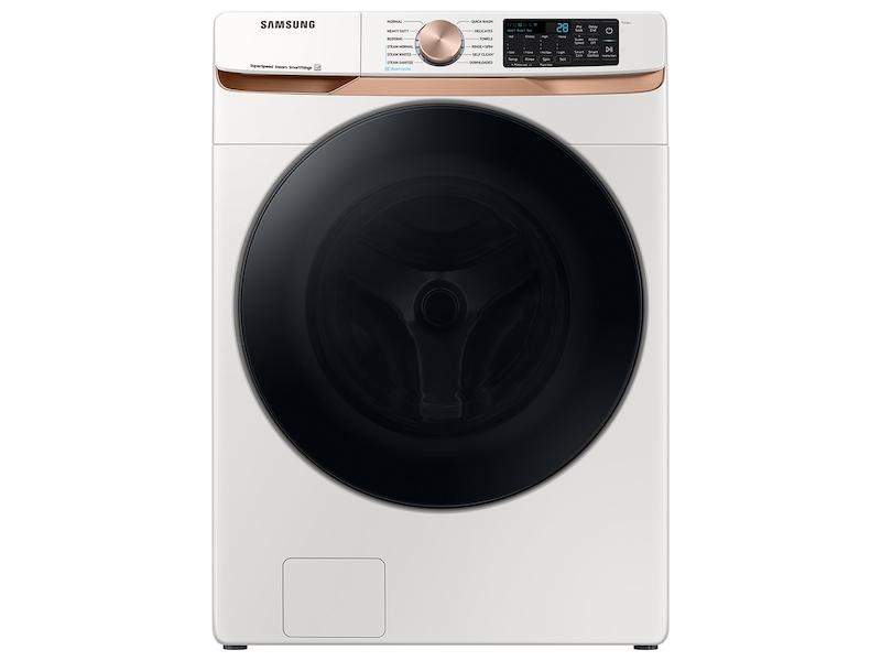 Samsung WF50BG8300AEUS 5.0 cu. ft. Extra Large Capacity Smart Front Load Washer with Super Speed Wash and Steam in Ivory