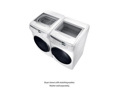 Samsung DVE55M9600W 7.5 cu. ft. Smart Electric Dryer with FlexDry™ in White
