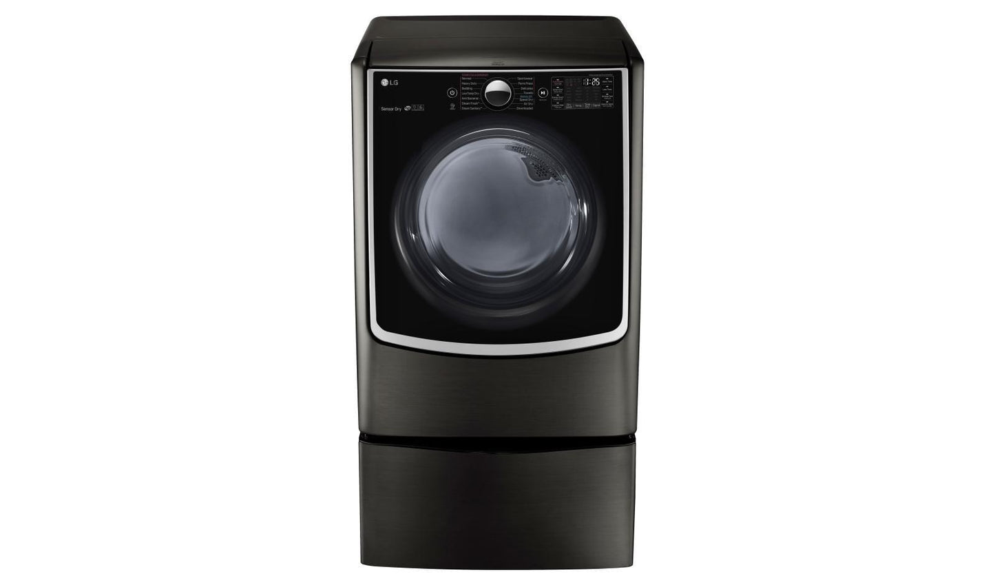 Lg DLGX5006K 7.4 cu.ft. Ultra Large Capacity TurboSteam™ Gas Dryer w/ On-Door Control Panel