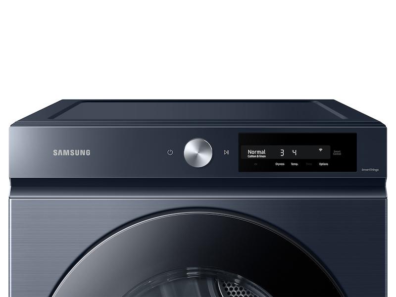 Samsung DVE46BB6700DA3 Bespoke 7.5 cu. ft. Large Capacity Electric Dryer with Super Speed Dry and AI Smart Dial in Brushed Navy