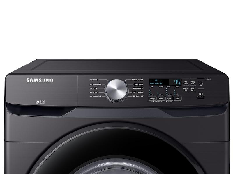 Samsung WF45T6000AV 4.5 cu. ft. Front Load Washer with Vibration Reduction Technology+ in Brushed Black