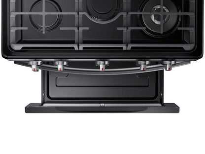 Samsung NX58T7511SG 5.8 cu. ft. Freestanding Gas Range with Air Fry and Convection in Black Stainless Steel