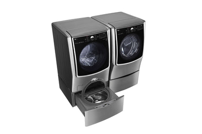 Lg WM5000HVAWD100CVDLGX5001VWDP4V 5.5 Total Capacity LG TWINWash™ Bundle with LG SideKick™ and Gas Dryer