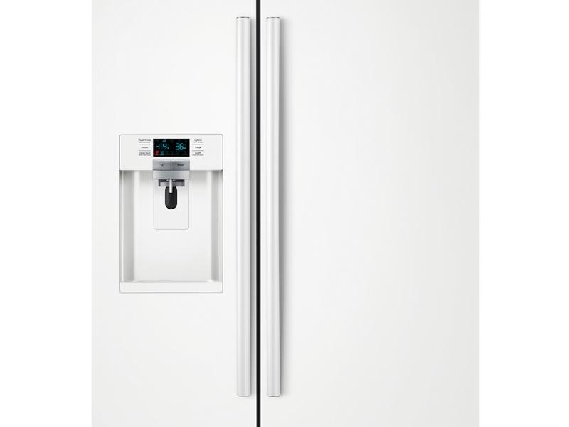 Samsung RS22HDHPNWW 22 cu. ft. Counter Depth Side-by-Side Refrigerator in White