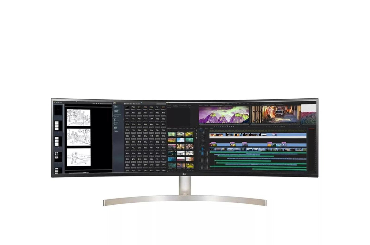49WL95CWE LG 49WL95C-WE 49 Inch 32:9 UltraWide Dual QHD 1440P IPS Curved LED Monitor with HDR 10
