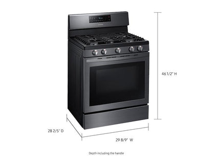 Samsung NX58T7511SG 5.8 cu. ft. Freestanding Gas Range with Air Fry and Convection in Black Stainless Steel