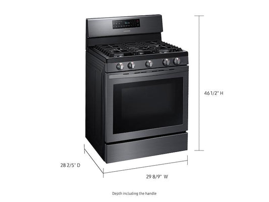 Samsung NX58T7511SG 5.8 cu. ft. Freestanding Gas Range with Air Fry and Convection in Black Stainless Steel