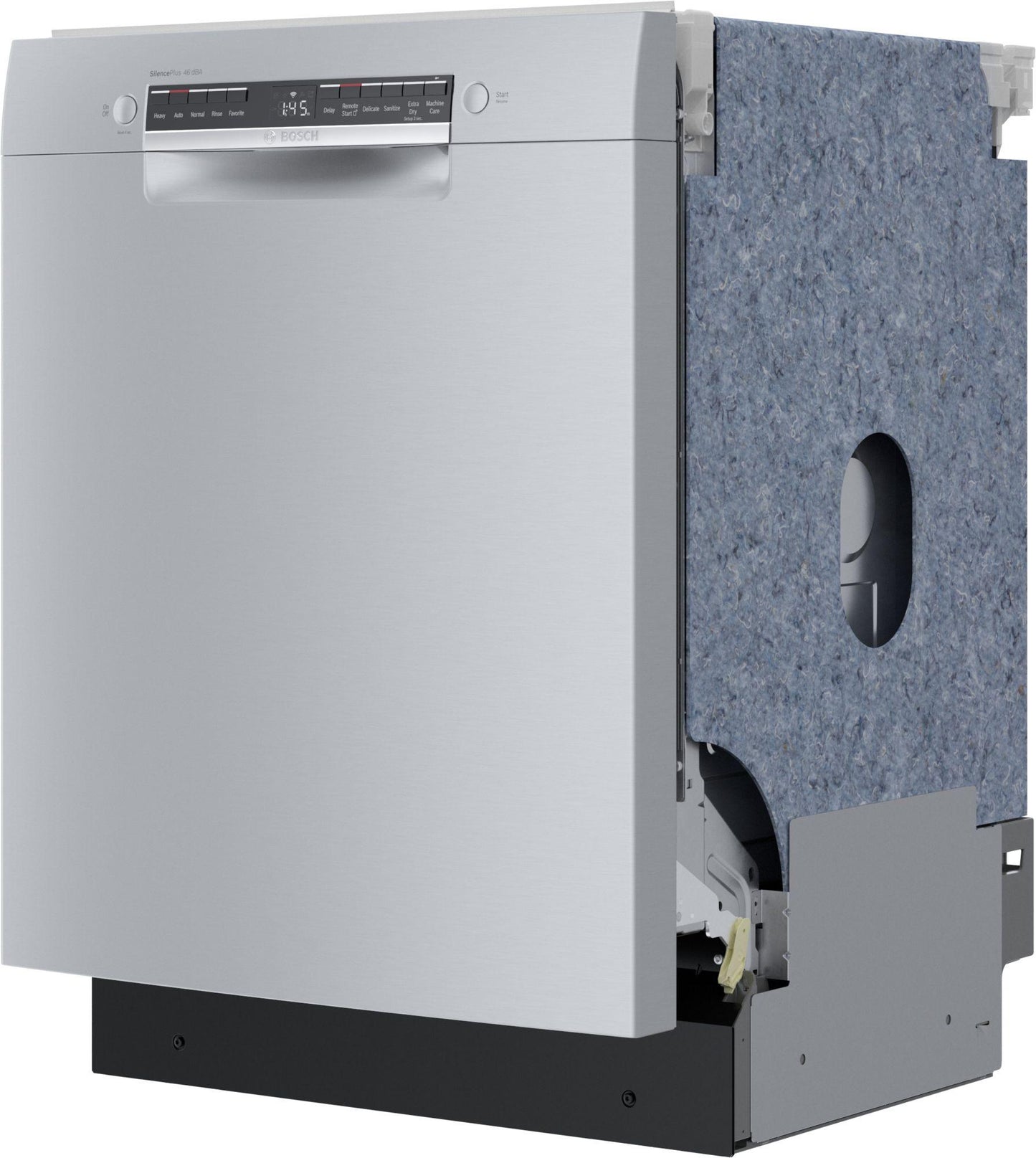 Bosch SGE53C55UC 300 Series, built-under dishwasher, 24'', Brushed steel anti-fingerprint