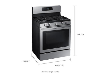 Samsung NX58T7511SS 5.8 cu. ft. Freestanding Gas Range with Air Fry and Convection in Stainless Steel