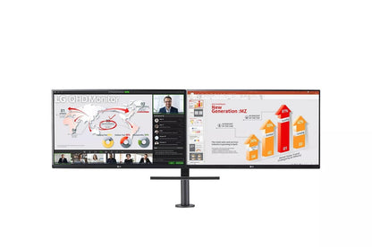 Lg 24QP88DB 24 Inch QHD 1440P IPS Monitor Ergo Dual with USB-C and DP Daisy Chain