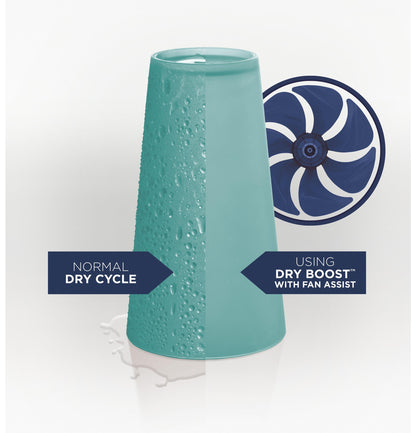 GE® Front Control with Stainless Steel Interior Dishwasher with Sanitize Cycle & Dry Boost