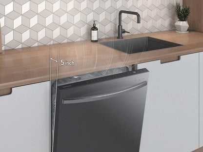 Samsung DW80B6061UG Smart 44dBA Dishwasher with StormWash+™ in Black Stainless Steel