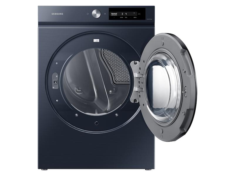 Samsung DVE46BB6700DA3 Bespoke 7.5 cu. ft. Large Capacity Electric Dryer with Super Speed Dry and AI Smart Dial in Brushed Navy