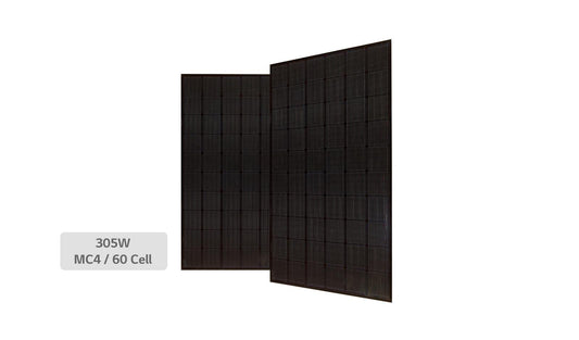Lg LG305N1KG4 High Efficiency LG NeON® 2 Black Module Cells: 6 x 10 Module efficiency 18.6% Connector Type: MC4, MC4 Compatible, IP67