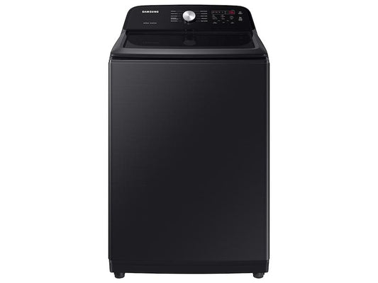 Samsung WA49B5105AV 4.9 cu. ft. Large Capacity Top Load Washer with ActiveWave™ Agitator and Deep Fill in Brushed Black