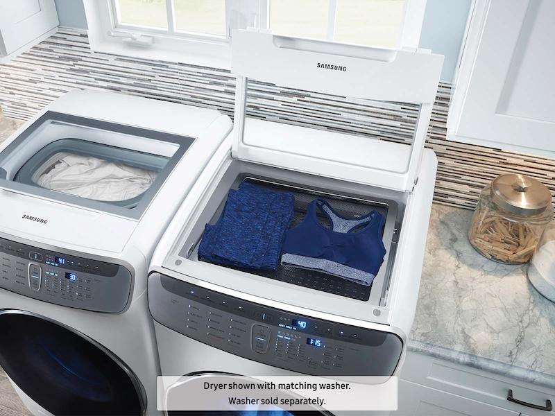 Samsung DVE60M9900W 7.5 cu. ft. Smart Electric Dryer with FlexDry™ in White