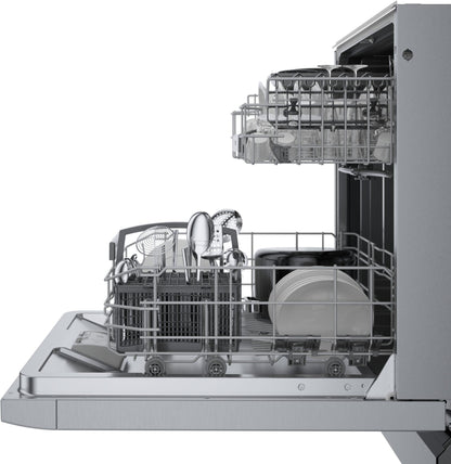 Bosch SGE53C55UC 300 Series, built-under dishwasher, 24'', Brushed steel anti-fingerprint