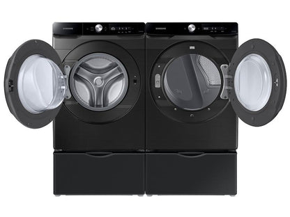 Samsung DVE45A6400V 7.5 cu. ft. Smart Dial Electric Dryer with Super Speed Dry in Brushed Black