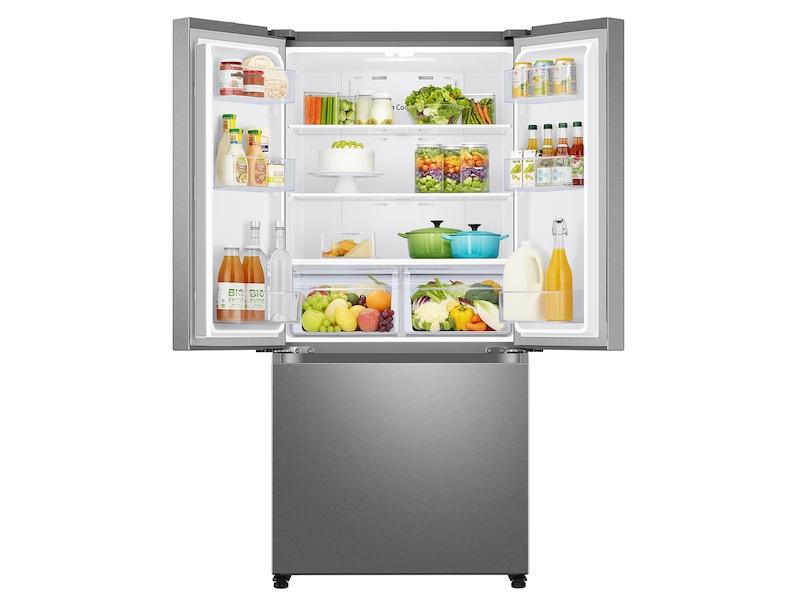 Samsung RF18A5101S9 18 cu. ft. Smart Counter Depth 3-Door French Door Refrigerator in Stainless Look