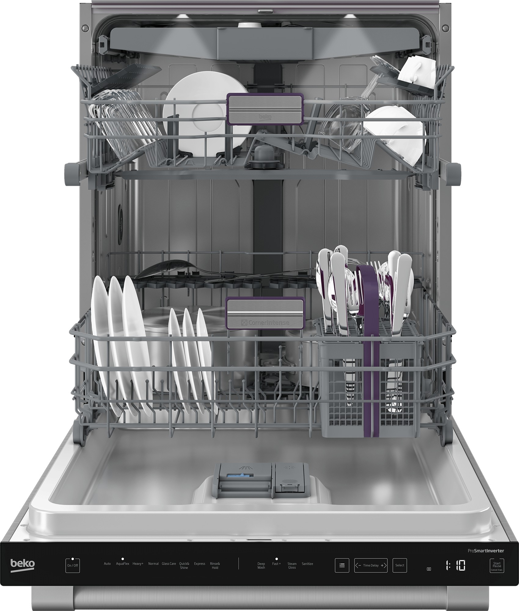 Beko DDT38532XHW Tall Tub Dishwasher with (16 place settings, 45.0