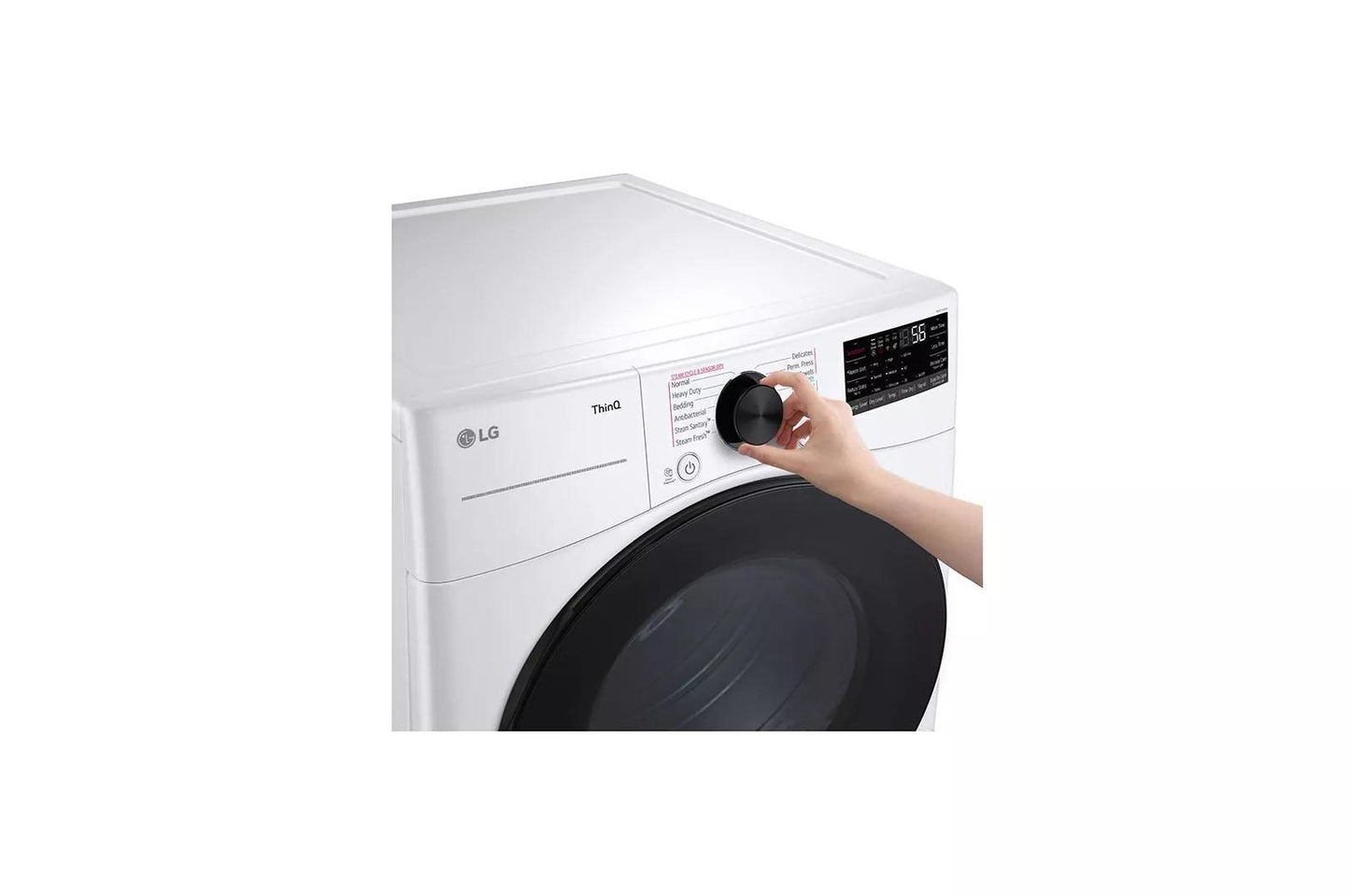 Lg DLEX4080W 7.4 cu. ft. Ultra Large Capacity Smart Front Load ENERGY STAR Electric Dryer with Sensor Dry & Steam Technology