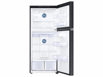 Samsung RT18M6213SG 18 cu. ft. Top Freezer Refrigerator with FlexZone™ in Black Stainless Steel