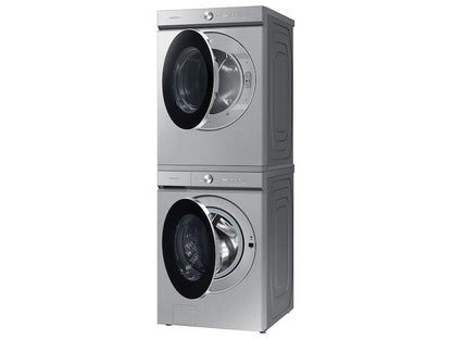 Samsung DVE53BB8900T Bespoke 7.6 cu. ft. Ultra Capacity Electric Dryer with AI Optimal Dry and Super Speed Dry in Silver Steel