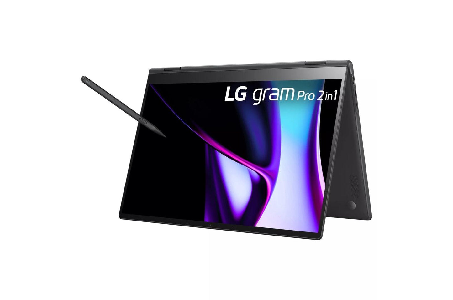 16T90SPKAAB6U1 LG gram Pro 16 Inch OLED 2-in-1 Thin and Lightweight Laptop, Intel® Evo™ Edition - AI-enabled Intel® Core™ Ultra 7 processor, Windows 11 Home, 16GB RAM, 1TB SSD, Black