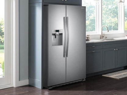 Samsung RS22HDHPNSR 22 cu. ft. Counter Depth Side-by-Side Refrigerator in Stainless Steel