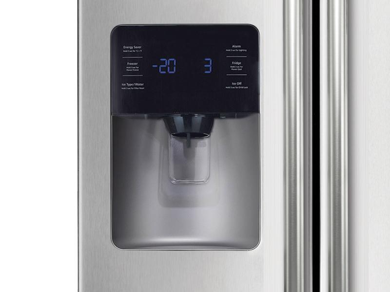 Samsung RS25H5111SR 25 cu. ft. Side-by-Side Refrigerator with In-Door Ice Maker in Stainless Steel