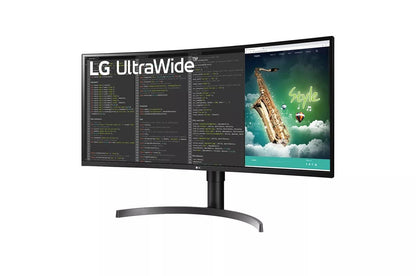 Lg 35WN75CB 35 Inch Curved UltraWide QHD 1440P HDR Monitor with USB Type-C