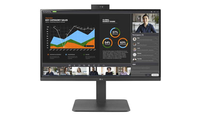 Lg 24BR750CC 24'' IPS FHD Monitor with Built-in FHD Webcam & Mic, Anti-Glare, & USB Type-C™