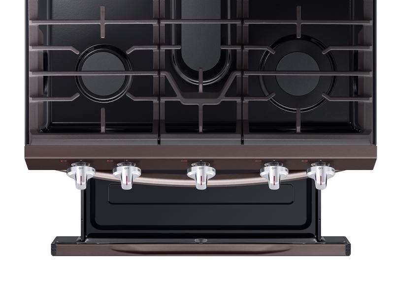 Samsung NX58R6631ST 5.8 cu. ft. Freestanding Gas Range with True Convection in Tuscan Stainless Steel