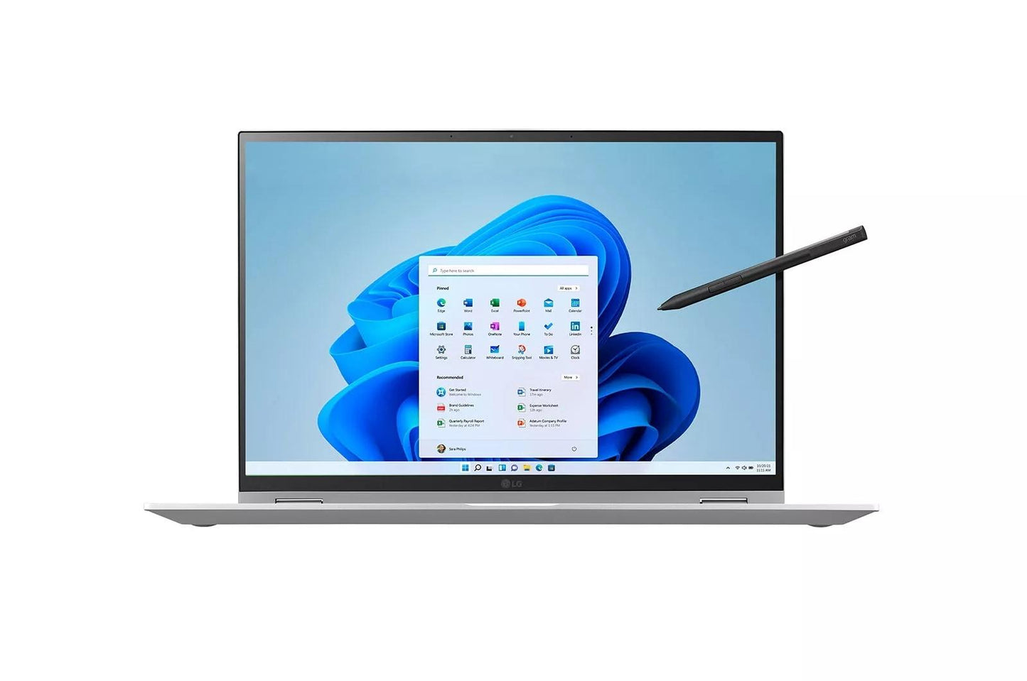 16T90QKAAC8U1 LG gram 16 Inch 2-in-1 Lightweight Laptop, Intel® 12th Gen Core® i7 Evo™ Platform, Windows 11 Home, 16GB RAM, 1TB SSD, Silver