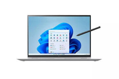 16T90QKAAC8U1 LG gram 16 Inch 2-in-1 Lightweight Laptop, Intel® 12th Gen Core® i7 Evo™ Platform, Windows 11 Home, 16GB RAM, 1TB SSD, Silver