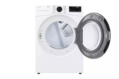 Lg DLEX4080W 7.4 cu. ft. Ultra Large Capacity Smart Front Load ENERGY STAR Electric Dryer with Sensor Dry & Steam Technology