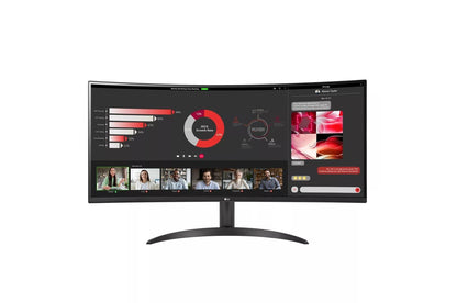Lg 34WR50QCB 34 Inch Curved UltraWide™ WQHD 1440P HDR 10 100Hz Monitor with AMD FreeSync™ - 34WR50QC-B