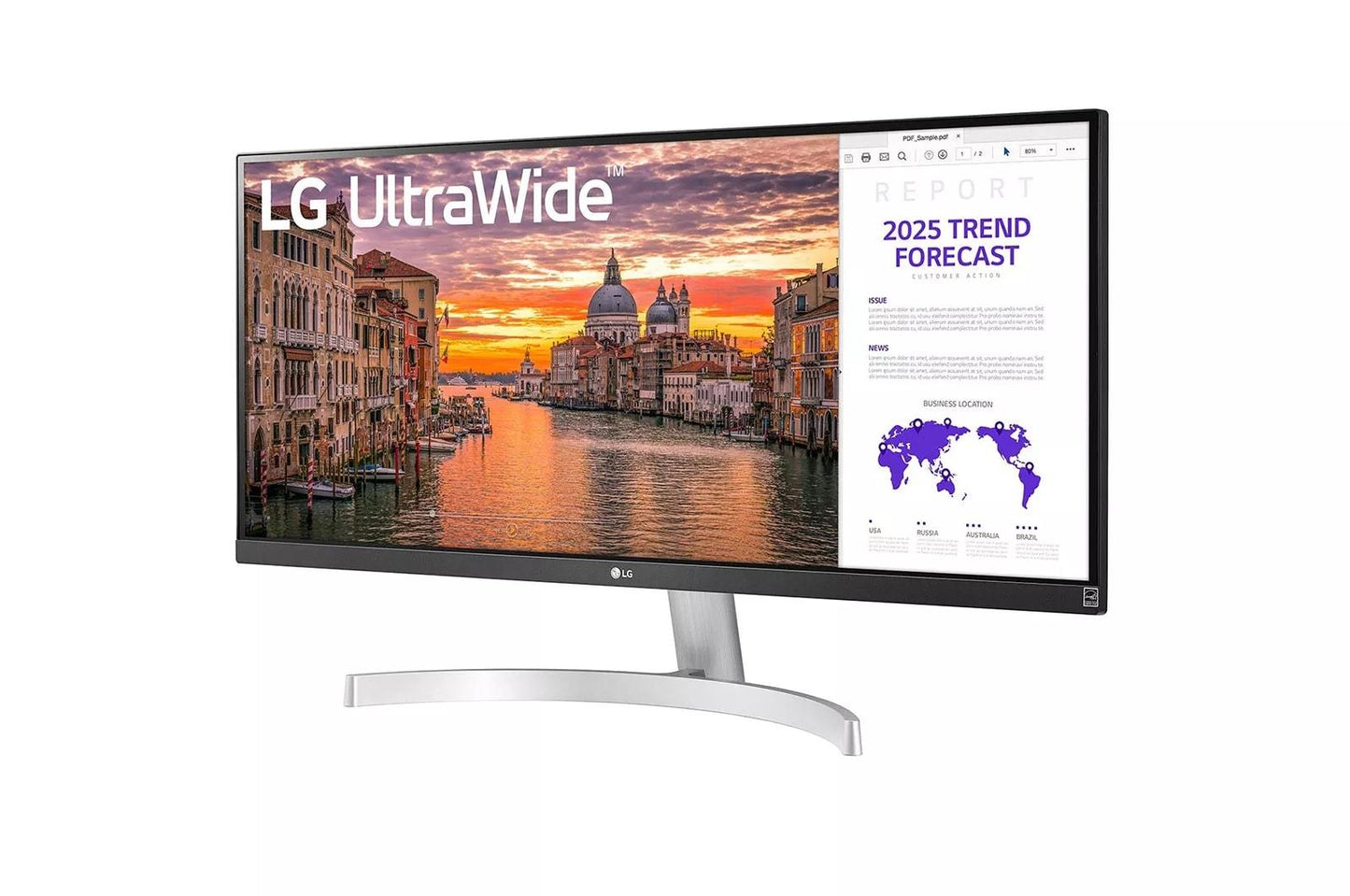 29WN600W LG 29WN600-W 29 Inch 21:9 UltraWide WFHD IPS HDR10 Monitor with FreeSync
